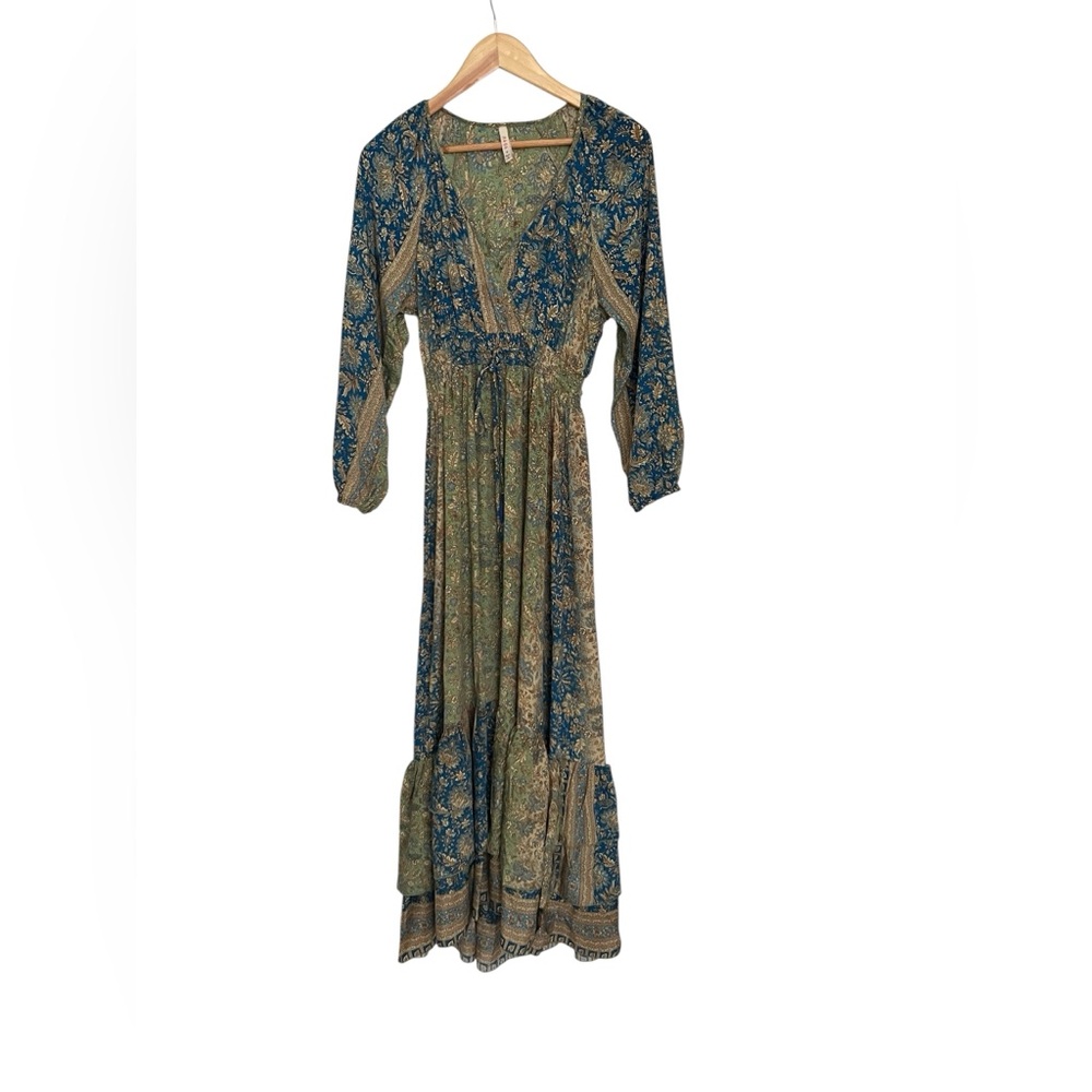 RAGA Blue and Green Maxi Dress - Picture 3 of 10
